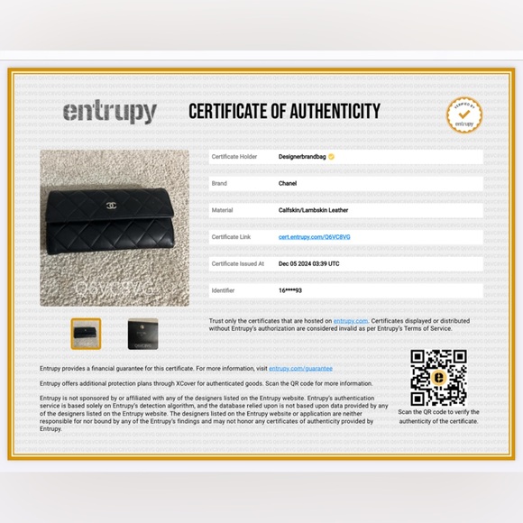 CHANEL Lambskin Quilted Gusset Flap Wallet - Picture 8 of 8